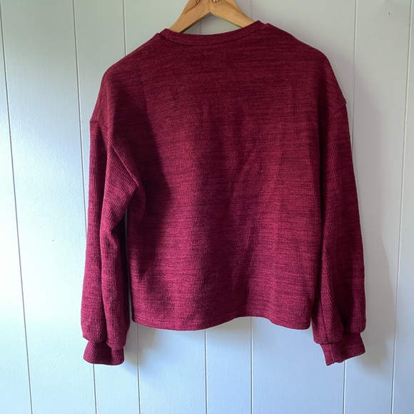 SHEIN maroon sweater. Size medium - Picture 5 of 6